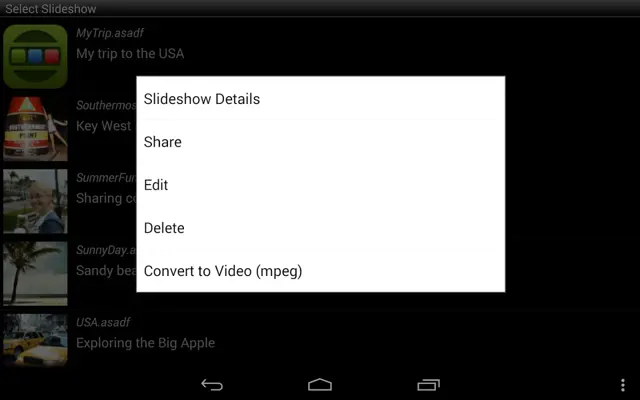 SlideShow Application android App screenshot 1