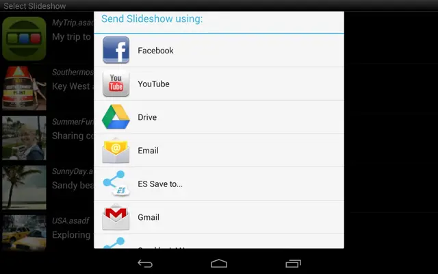 SlideShow Application android App screenshot 2