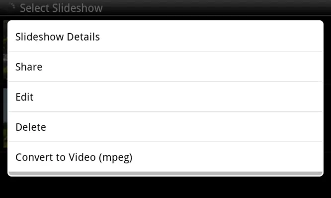 SlideShow Application android App screenshot 8